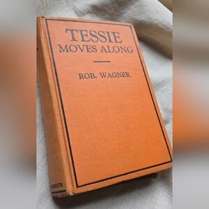 Vintage Book  'Tessie Moves Along' - Vibrant Orange Cover